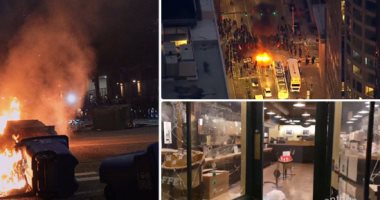 مواجهات بين الأمن والمتظاهرين فى مدن أمريكية بعد تنصيب الرئيس.. لافتات "لا نريد بايدن" فى بورتلاند.. اتلاف ممتلكات وحرائق فى سياتل.. السلطات تلجأ للغاز المسيل للدموع وتعلن التجمعات غير قانونية.. فيديو وصور