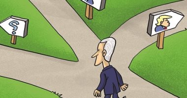 كاريكاتير الاتحاد الإماراتية : أى الطرق يسلك بايدن؟