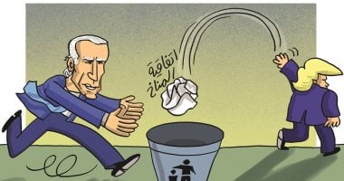 الرئيس الأمريكى جو بايدن ينقذ اتفاق المناخ فى كاريكاتير إماراتى