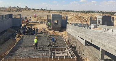 البيئة تنهى 60% من أعمال البنية التحتية لمدفن والمحطة الوسيطة بكوم أوشيم.. صور