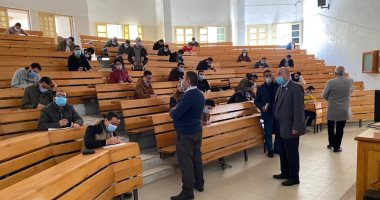 هدوء تام يسود لجان استكمال امتحان الفرقة السادسة بكلية طب أزهر دمياط.. صور