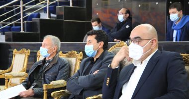 وزير الرياضة يحضر مباراة قطر والبحرين فى كأس العالم لكرة اليد 2021