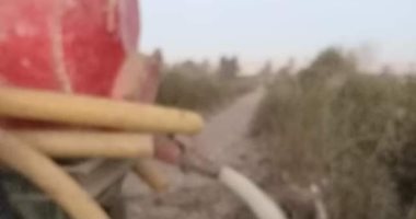 التحفظ على جرار زراعى يلقى بمياه الصرف بالترع الخاصة برى الأراضى الزراعية بالمنيا