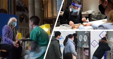لا صوت يعلو فوق كورونا.. العالم يحشد أسلحته لوقف غزو الوباء.. تحويل كاتدرائية بريطانية لمركز لقاحات لكبار السن.. أستراليا تمنع رافضى التطعيم من دخول المطاعم وأماكن العمل.. وأكشاك زجاجية فى ساحات بكين للاختبارات