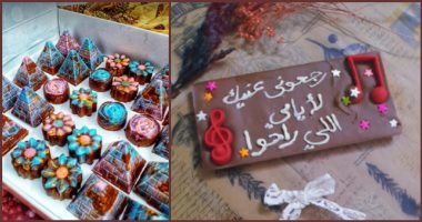 سارة صيدلانية الصبح وفنانة شوكولاتة بعد الضهر.. بترسم أشكال فنية تتاكل أكل