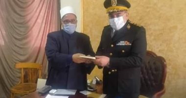 أوقاف دمياط تهنئ قيادات مراكز الشرطة فى أعياد 25 يناير