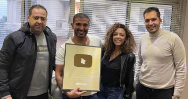 أحمد سعد يحصد الدرع الذهبى من موقع اليوتيوب