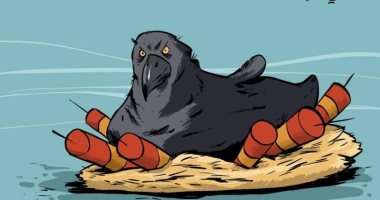 كاريكاتير صحيفة إماراتية.. الإرهاب "وحش" يهدد العراق