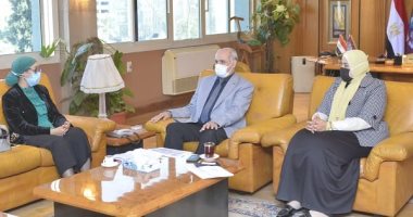 رئيس جامعة الفيوم يستقبل رئيس معهد تكنولوجيا المعلومات iTi