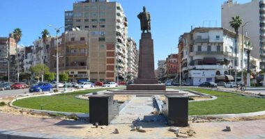 رئيس مدينة بورفؤاد يتفقد تطوير ميدان الملك فؤاد لمواكبة المزارات الأثرية.. صور