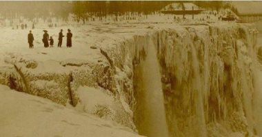 100 صورة فوتوغرافية عالمية.. شلالات نياجرا متجمدة سنة 1911