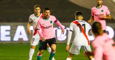 رايو فاليكانو ضد برشلونة.. العارضة تحرم البارسا من التقدم في الشوط الأول