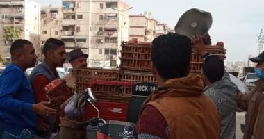 مصادرة مكبرات صوت لباعة جائلين تتسبب فى إزعاج المواطنين بحى الضواحى ببورسعيد