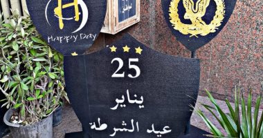 فى عيد الشرطة.. قارئ يصمم مجسمات ويهديها إلى مركز أوسيم