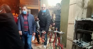 غلق كافيتريا ومصادرة شيش وتحرير 12 محضر عدم ارتداء كمامة خلال حملة بدسوق