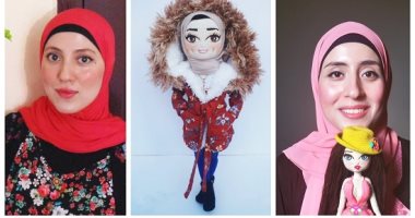 "هناء وشيرين" تصنعان عرائس كروشيه نسخة طبق الأصل من البنى آدمين