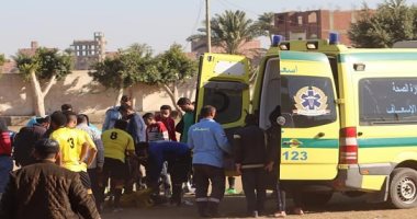 انقاذ لاعب اهناسيا من الموت بعد ابتلاع لسانه فى مباراة بالقسم الثالث.. صور