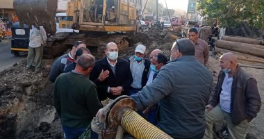 نائب محافظ الجيزة يتفقد مشروعات الرصف بالبدرشين والصرف الصحى بميت رهينة.. صور