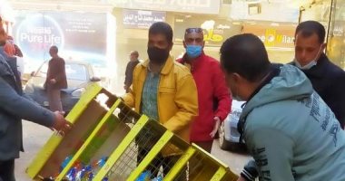 حملة مكبرة لإزالة الإشغالات بنطاق ميدان المحطة بطنطا فى الغربية.. صور