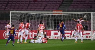 برشلونة ضد أتلتيك بيلباو .. ميسي يمنح الأفضلية للبارسا فى الشوط الأول