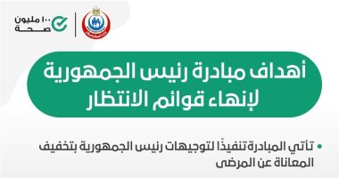 الصحة تكشف أهداف مبادرة الرئيس لإنهاء قوائم انتظار الحالات الحرجة والعاجلة