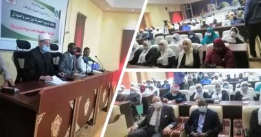 وزير الأوقاف السودانى يلتقى القافلة الدعوية المشتركة بين مصر والسودان.. مفرح: أدعوكم لإعلاء قيمة السلام وتعظيم قتل النفس والتناحر.. وواعظات الأوقاف يستعرضن التجربة المصرية.. والسودانيات: نفرح بإخواننا من مصر
