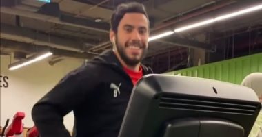 مران الأهلي.. محمود متولي وناصر ماهر يواصلان التأهيل