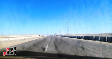 المرور يغلق طريقى طابا وفيران بسيناء بسبب السيول 