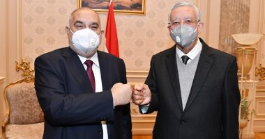 حنفى جبالى يستقبل رئيس الدستورية العليا: تعاون المؤسسات يحقق المصلحة لمصر.. صور