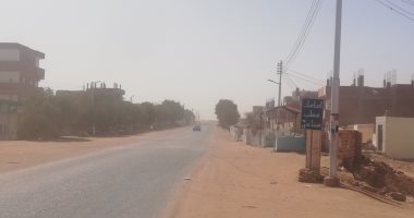 رياح شديدة محملة بالأتربة تضرب مناطق متفرقة فى الوادى الجديد.. صور 