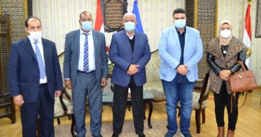 محافظ السويس يستقبل وفد الهيئة القومية للاستشعار عن بعد وعلوم الفضاء