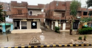 الطقس في مصر ..هطول أمطار غزيرة على مركز ومدن محافظة بنى سويف.. صور