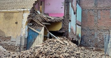 انهيار منزل من 3 طوابق بمركز أبنوب فى أسيوط دون خسائر بالأرواح