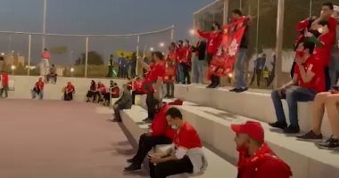 بروفة نهائية لجماهير الاهلي قبل الدخول لملعب لقاء الدحيل..فيديو 