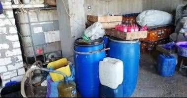 ضبط طن منظفات وخل مجهول المصدر خلال حملة تموينية ببورسعيد