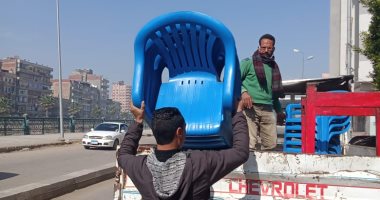 إزالة 251 حالة إشغال طريق وغلق وتشميع 3 مقاهى مخالفة فى حملة بالبحيرة