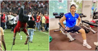 رحلة محمود من مشجع كرة القدم لمحترف بدورى المبتورين ويحلم بتيشيرت الأهلى