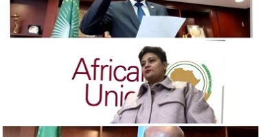 رئيس مفوضية الاتحاد الافريقى ونائبته يحلفان اليمين لتولى منصبهما بالفيديو كونفرانس
