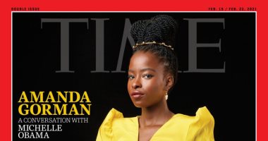 أماندا جورمان.. شاعرة حفل تنصيب جو بايدن تتصدر غلاف مجلة "Time" الأمريكية