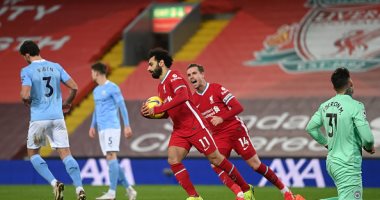 محمد صلاح أفضل لاعبي ليفربول ضد مان سيتي رغم الخسارة القاسية