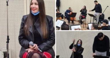 جنات × 4 صور جديدة من استعداداتها لحفلها المقبل بمناسبة عيد الحب