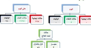 صفر إصابات ووفيات بفيروس كورونا وشفاء 5 بشمال سيناء على مدار يوم