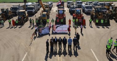 محافظ كفر الشيخ يتفقد اصطفاف المعدات المشاركة لتطوير 18 قرية بمركز مطوبس