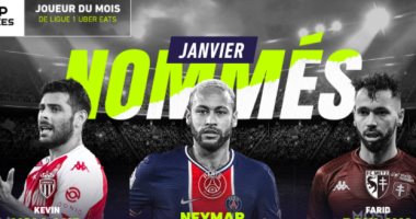 نيمار على رأس 3 مرشحين للفوز بجائزة لاعب الشهر في الدوري الفرنسي