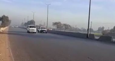 تعرف على الحالة المرورية بطريق الإسكندرية الزراعى.. فيديو