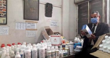 غلق 4 معارض أدوية وضبط 3173 عبوة دواء بيطرى مخالفة بالشرقية