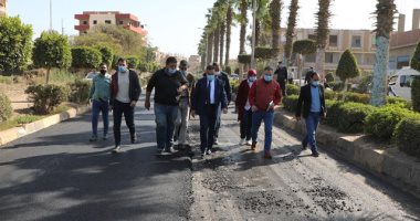 محافظ المنوفية يتفقد رصف طريق "شبين الكوم – الباجور".. صور