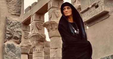 تارا عماد بجلباب صعيدى فى كواليس مسلسل "موسى"