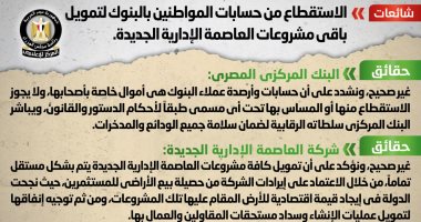 الحكومة: تمويل مشروعات العاصمة الإدارية الجديدة يتم بشكل مستقل تماما