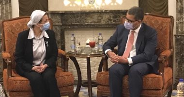 وزيرة البيئة تلتقى مبعوث رئيس الوزراء البريطانى لبحث سبل التعاون